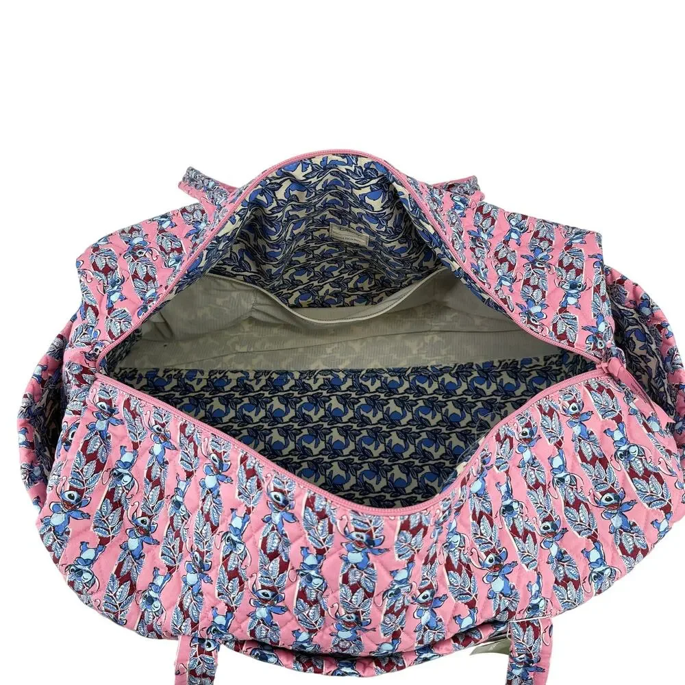 Vera Bradley Disney Large Original Duffel Bag Surfboard Stitch Quilted Cotton